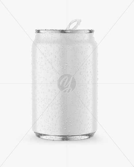 250ml Metallic Drink Can With Matte Finish And Condensation Mockup
Yellowimages Mockups