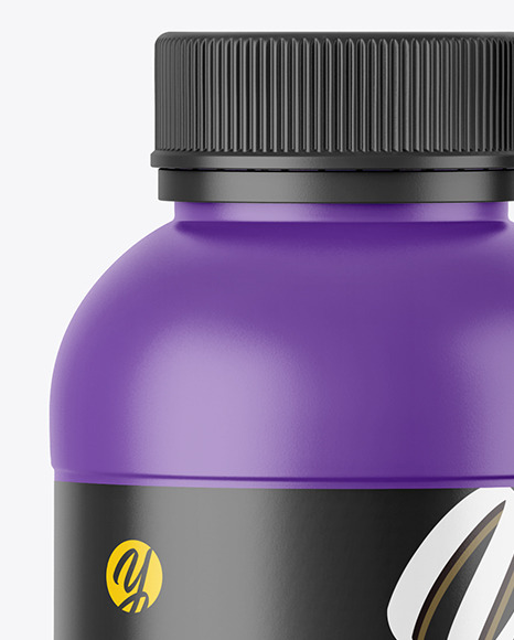 250ml Matte Plastic Bottle Mockup PSD #3