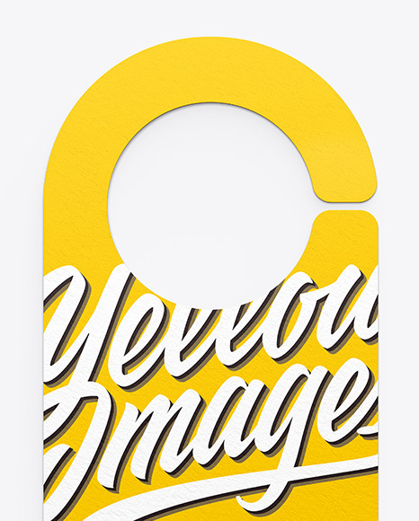 Door Hanger Mockup PSD #6