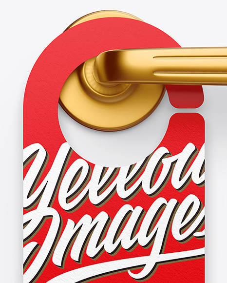 Door Hanger Mockup PSD #7