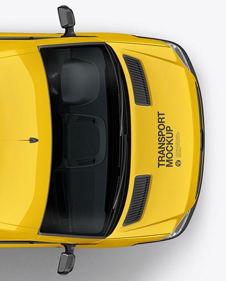 Van Mockup   Top View PSD #1