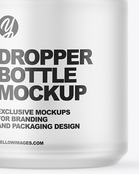 Frosted Dropper Bottle Mockup PSD #6