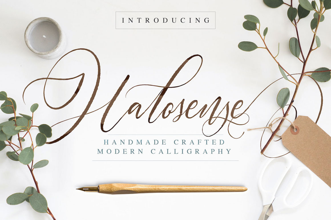 Halosense In Fonts On Yellow Images Creative Store