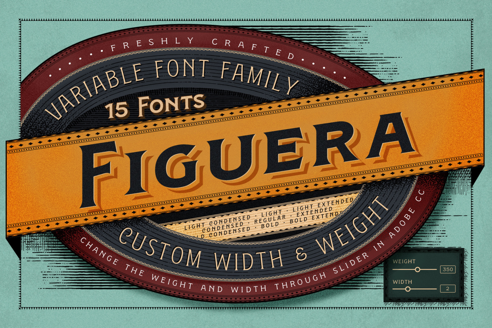 Figuera Variable Fonts In Fonts On Yellow Images Creative Store