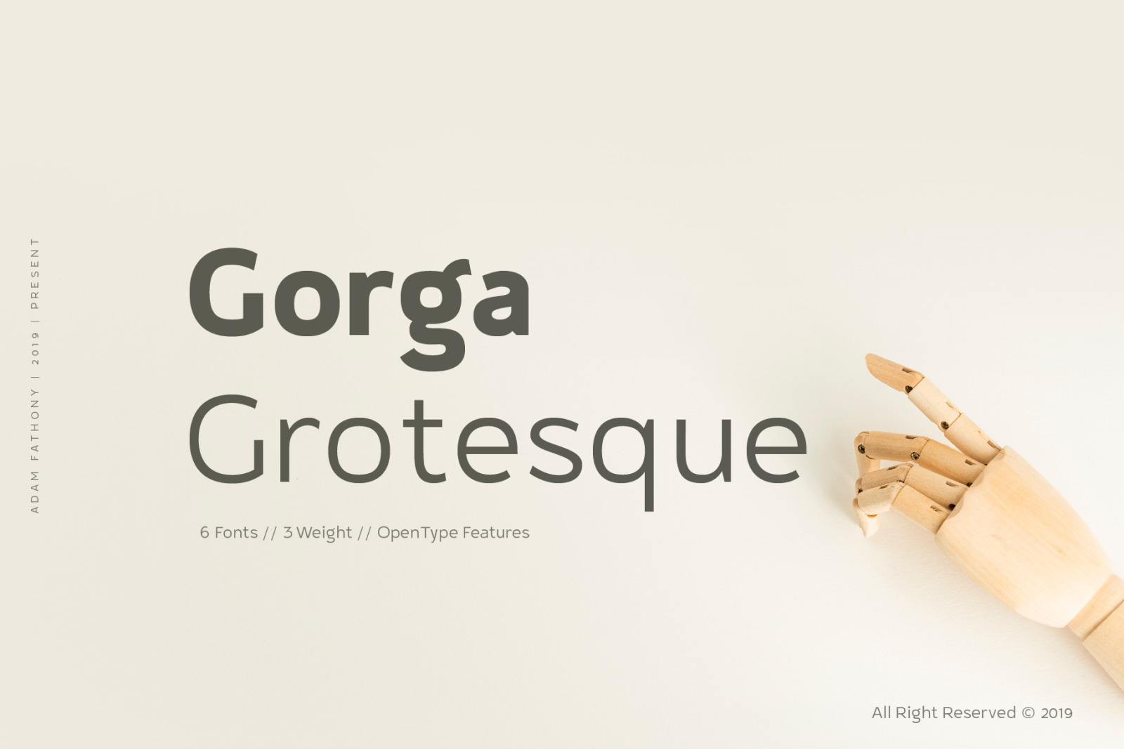 Gorga Grotesque In Fonts On Yellow Images Creative Store