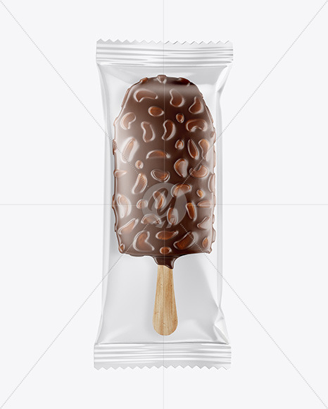 Download Ice Cream Bar Mockup in Flow-Pack Mockups on Yellow Images ...