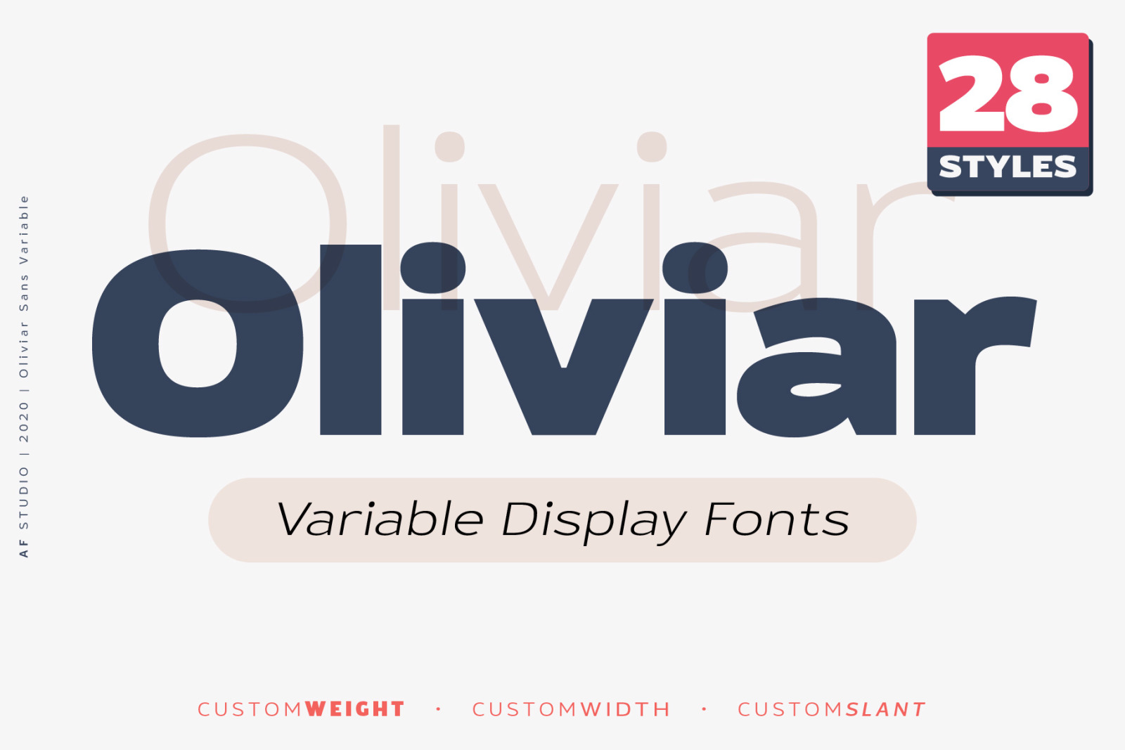 Oliviar Variable Display In Fonts On Yellow Images Creative Store