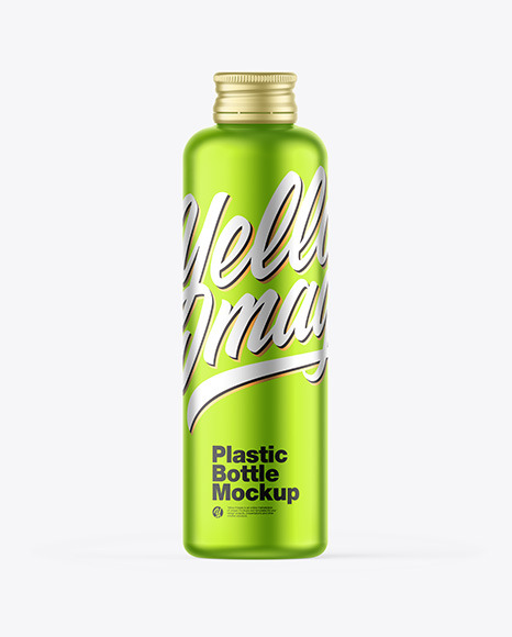 Matte Metallic Bottle Mockup