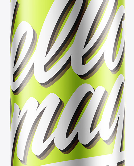 Metallic Spray Bottle Mockup PSD #7