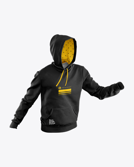 Download Hoodie Mockup in Apparel Mockups on Yellow Images Object ...