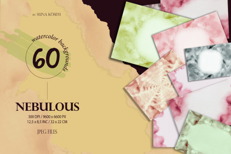 NEBULOUS Watercolor Backgrounds