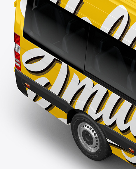 Download Van Mockup - Half Side View (High-Angle Shot) in Vehicle ...