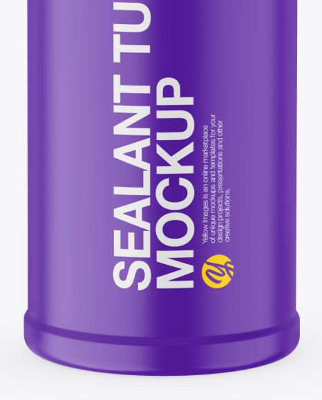 Matte Sealant Tube Mockup PSD #6