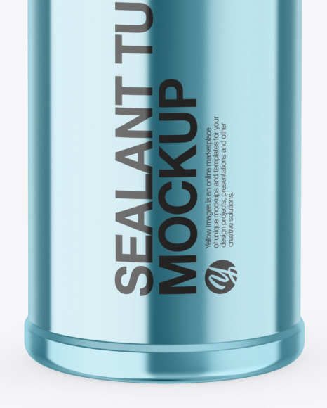 Metallic Sealant Tube Mockup PSD #6