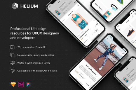 Helium - Fashion Shop UI Kit