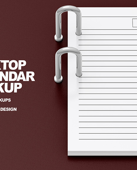 Desktop Calendar Mockup   Front View PSD #2