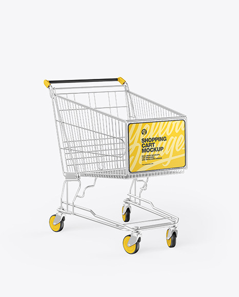 Shopping Cart Mockup PSD #4