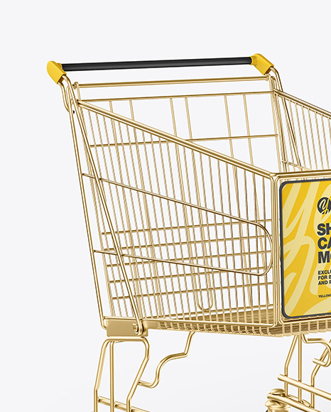 Download Shopping Cart Mockup in Packaging Mockups on Yellow Images Object Mockups