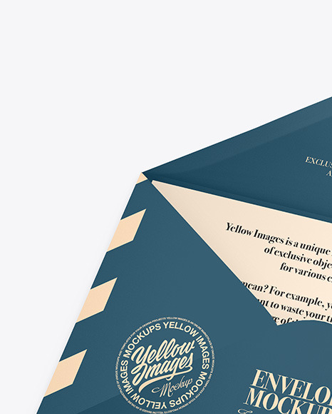 Matte Envelope w  Postcard Mockup PSD #7