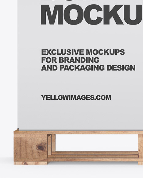 Pallet W  Paper Box Mockup PSD #6