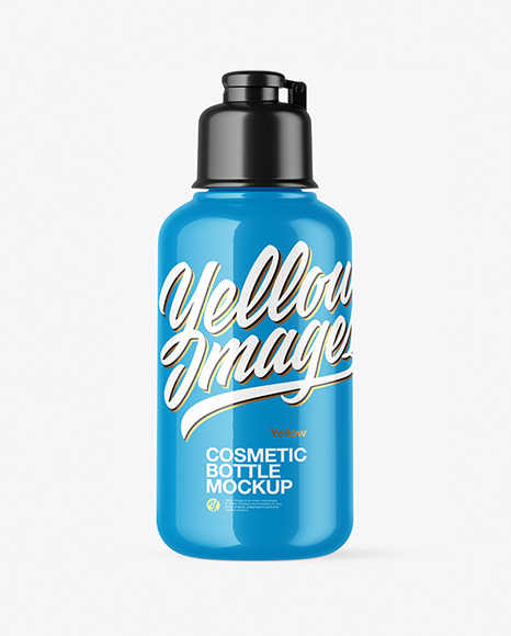 Glossy Cosmetic Bottle Mockup