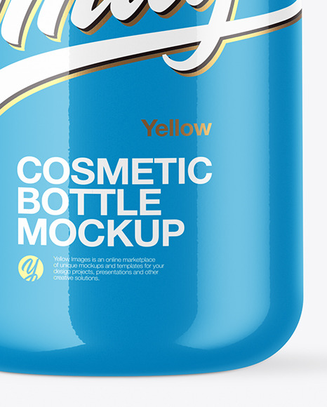 Glossy Cosmetic Bottle Mockup PSD #1