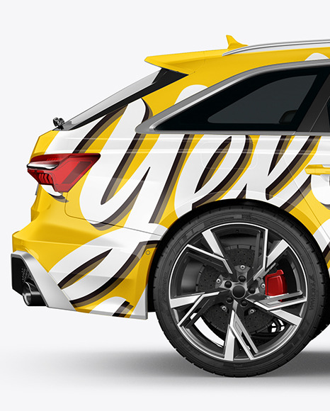 Sport Car Mockup - Side View Sport Car Mockup - Side View