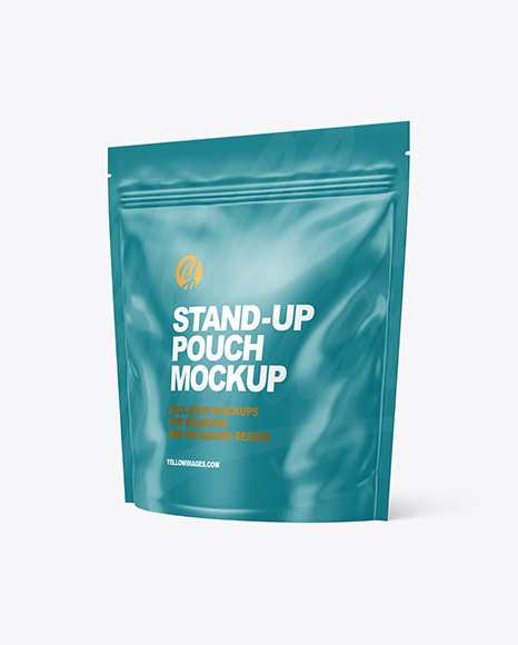 Glossy Stand up Pouch Mockup PSD #2