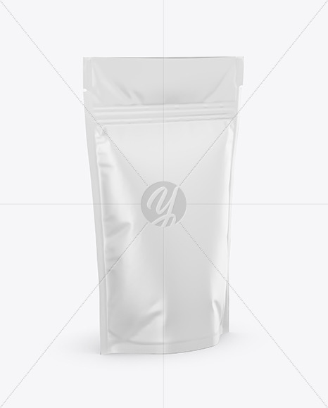 Download Kraft Stand Up Pouch W Zipper Mockup In Bag Sack Mockups On Yellow Images Object Mockups