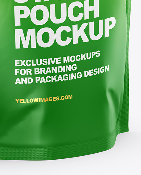 Matte Stand Up Pouch Mockup   Half Side View PSD #4