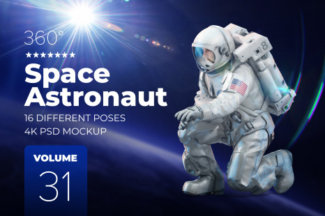 3D Mockup Space Astronaut #31