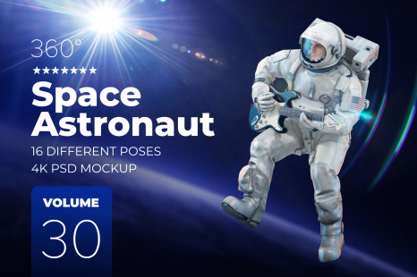 3D Mockup Space Astronaut #30