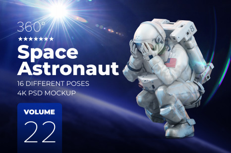 3D Mockup Space Astronaut #22