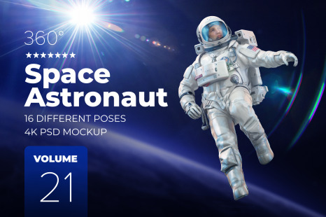 3D Mockup Space Astronaut #21