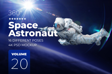 3D Mockup Space Astronaut #20