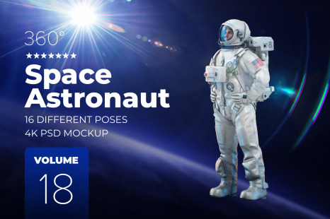 3D Mockup Space Astronaut #18