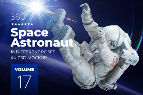 3D Mockup Space Astronaut #17