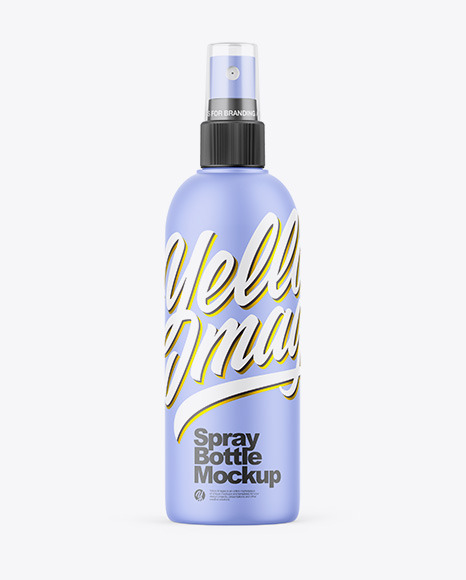 Matte Spray Bottle Mockup