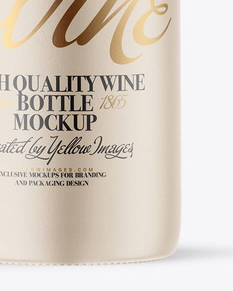Ceramic Wine Bottle Mockup PSD #6