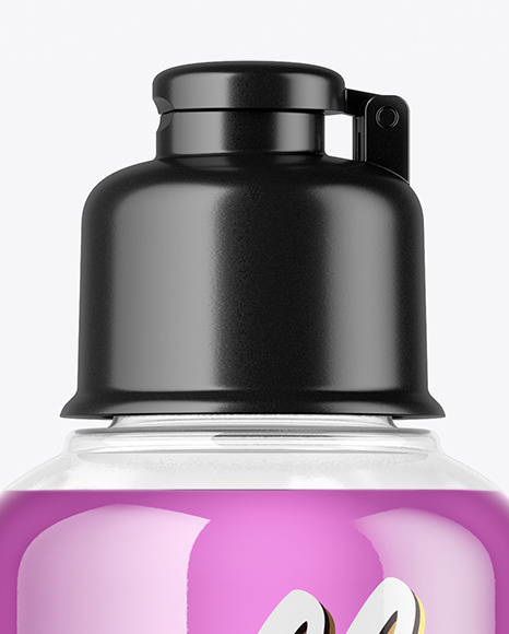 Clear Cosmetic Bottle Mockup PSD #2