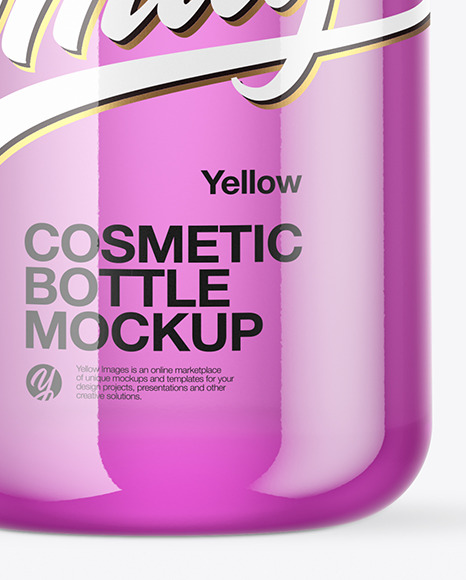 Clear Cosmetic Bottle Mockup PSD #1