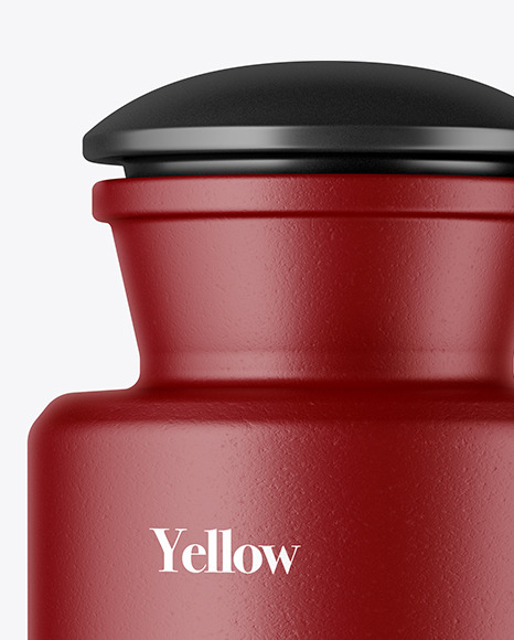 Matte Ceramic Bottle Mockup PSD #2
