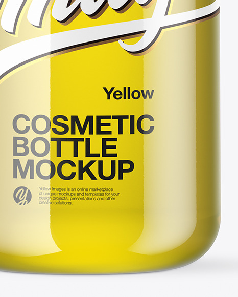 Cosmetic Bottle with Oil Mockup PSD #1