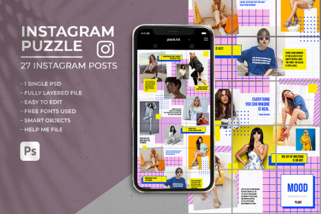 Mood - Social Media Instagram Puzzle Feed