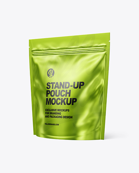 Metallic Stand-up Pouch Mockup