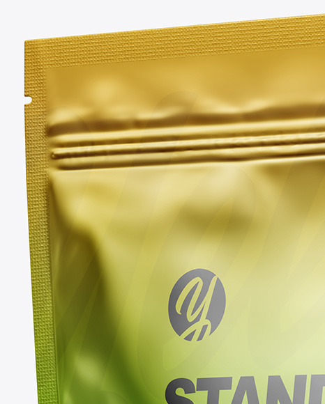 Metallic Stand up Pouch Mockup PSD #1