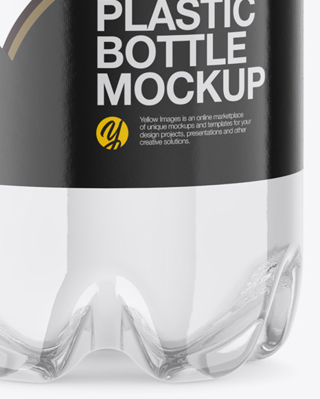 Clear Plastic Water Bottle Mockup PSD #1
