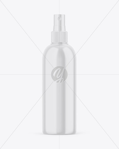 Glossy Spray Bottle Mockup PSD #3