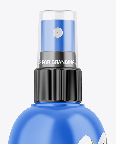 Glossy Spray Bottle Mockup PSD #2
