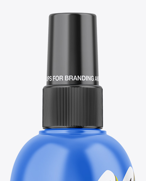 Glossy Spray Bottle Mockup PSD #1